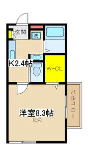 ガーデンヒルズ仏向IV【1階】の間取り