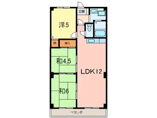 第1メゾン藤原【3階】の間取り