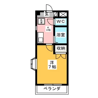 ベルコモンズ池見【2階】の間取り