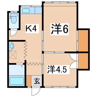 みのりハイツ【1階】の間取り