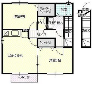 グリーンメイト【2階】の間取り