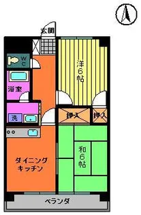 セントグレイスフナイシ【2階】の間取り