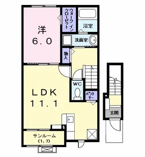 カンファタブル_KII【2階】の間取り