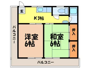 マンション ルンビニー【4階】の間取り