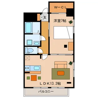 グランドガーデンカサブランカ【2階】の間取り