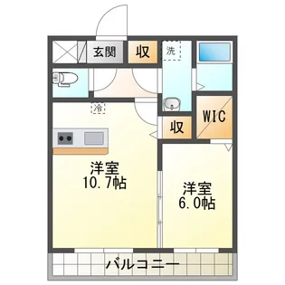 クレヨンハイツII【1階】の間取り