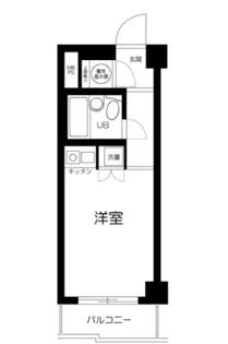 キャッスルマンション戸越公園【3階】の間取り