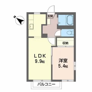 グロス・フォレ【2階】の間取り