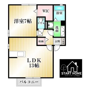 デュレ・ボナールC【1階】の間取り