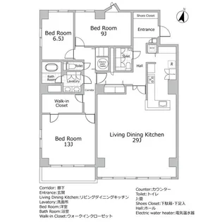 一番町ハウス【2階】の間取り