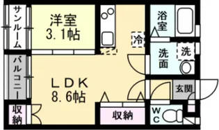 COZY【1階】の間取り