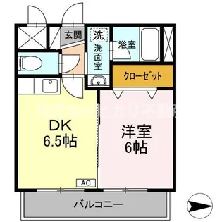 ティアレ高坂【2階】の間取り