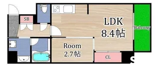 ナットレジデンス都島本通【9階】の間取り