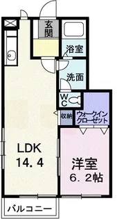 メゾンエトワール【1階】の間取り