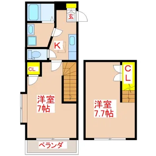 鴨池第三山元マンション【1階】の間取り
