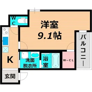フジパレス関目II番館【3階】の間取り