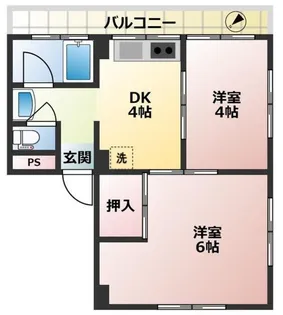 中村ビル【4階】の間取り