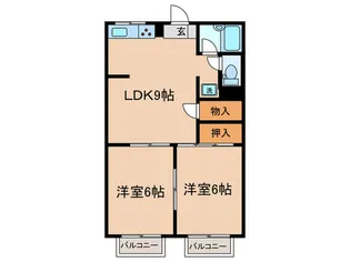 メイウ-ル新川崎【2階】の間取り