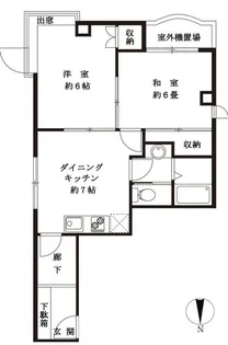フローラルパレス【4階】の間取り