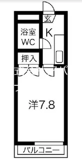 フローラルプラザ2号館【1階】の間取り