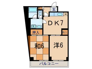 クレ-ルメゾン並木【3階】の間取り