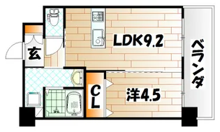 アクシオ三萩野【2階】の間取り