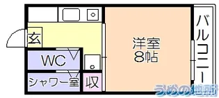 ラ・グラン・リヴィエール【2階】の間取り