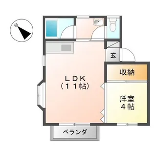 エトワール【2階】の間取り