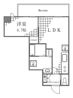 メゾンTADO【5階】の間取り