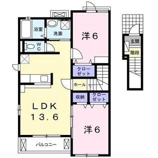 アリエッタI【2階】の間取り