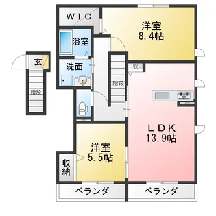 Soeur【3階】の間取り