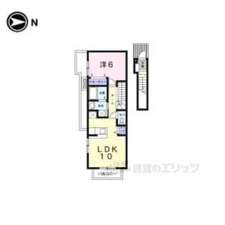 アヌジックK・K【2階】の間取り