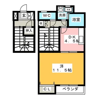 アブニールK【2階】の間取り