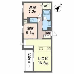 シャーメゾン伊藤【2階】の間取り