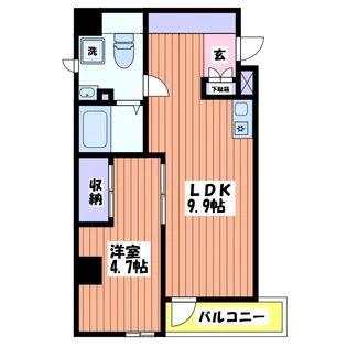 グレースヒル曙【9階】の間取り