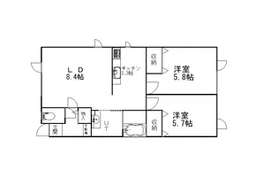 ICE春採【2階】の間取り