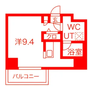スパシエ東神奈川【8階】の間取り