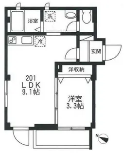 多喜川ビル【2階】の間取り