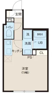 レピュア北千住レジデンスII【4階】の間取り