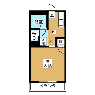 ハイツエルム【1階】の間取り