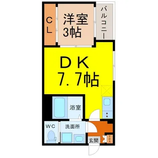 Ealing Apartment(イーリングアパートメント)【1階】の間取り
