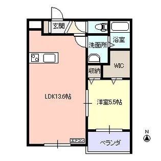 プレシャスコートM【2階】の間取り