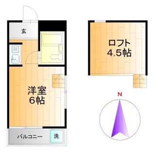 やままんハイツ3【2階】の間取り