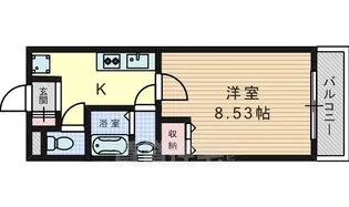 コートパッション高槻【2階】の間取り