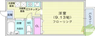 ハイツロックラージA【2階】の間取り