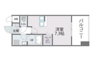 トラストレジデンス博多駅南【5階】の間取り