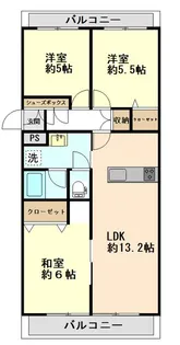 グリーンキャピタル大宮【4階】の間取り