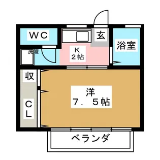 STUDIO DEMAIN【2階】の間取り