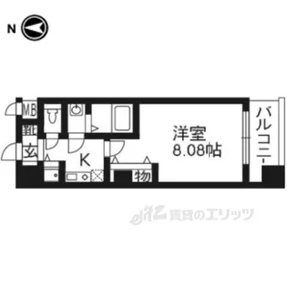 レジディア京都駅前【5階】の間取り