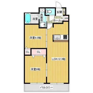 アミルV番館【5階】の間取り